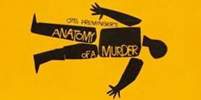 Cartel de Saul Bass para Anatomía de un asesinato de Otto Preminger